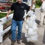 Filling bottles at Flowing Well Park, Carmel IN