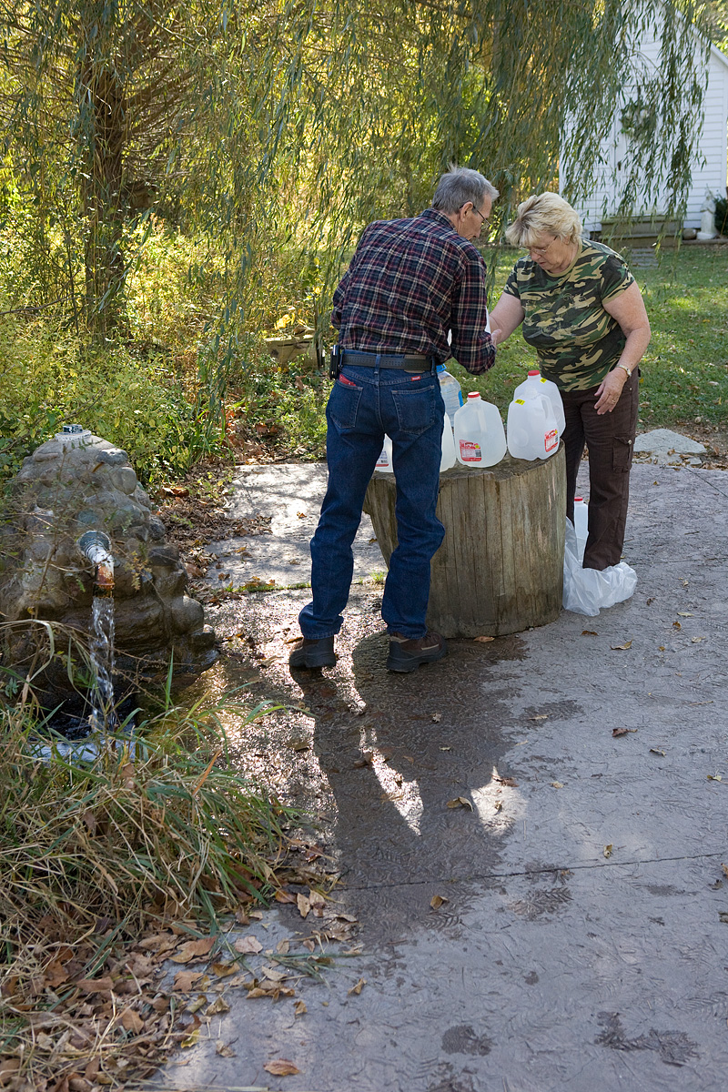 Artesian well near Orestes IN